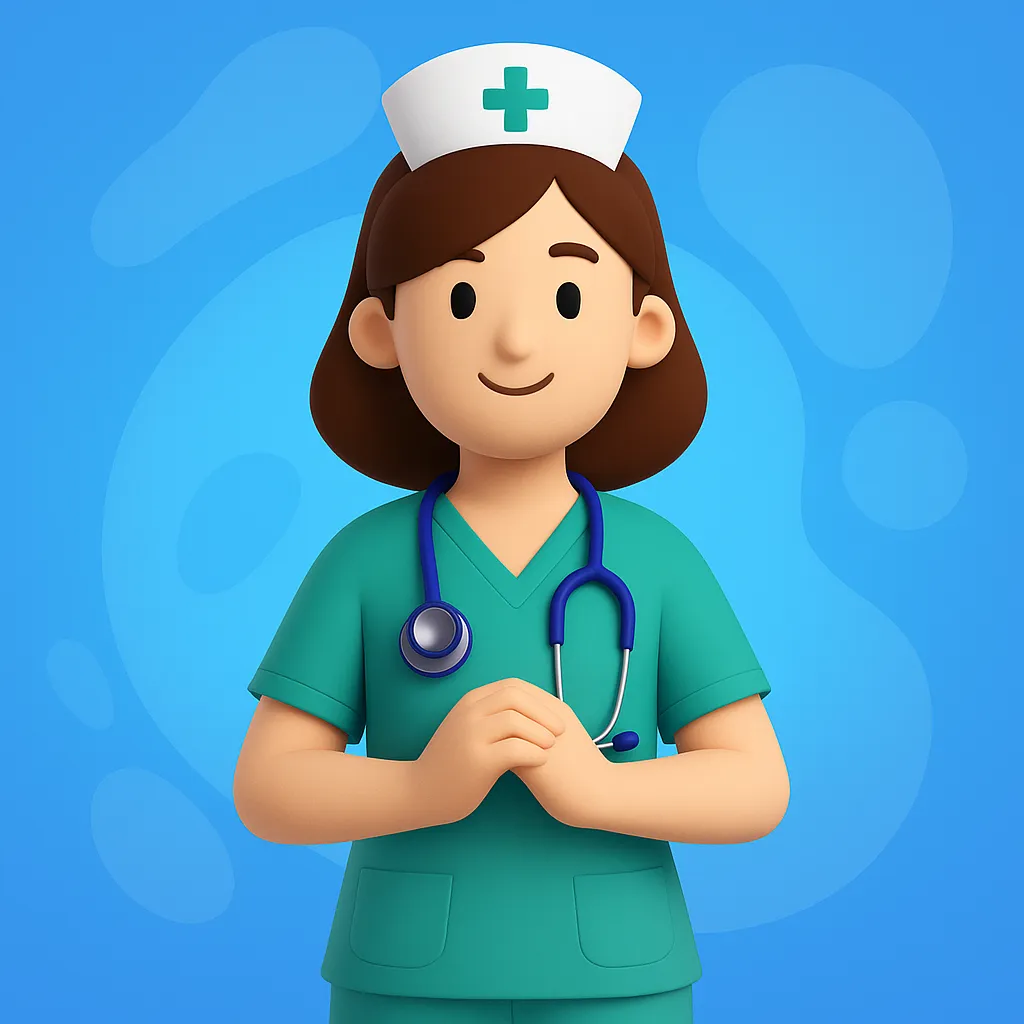 Ilustración de una enfermera profesional de Regenera Vital